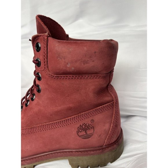 Timberland Women's Red Lace-Up Boots - Picture 4 of 16